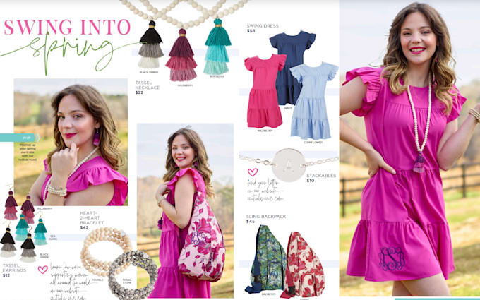 do clickable lookbook, product catalog, line sheet, sell sheet, catalog design