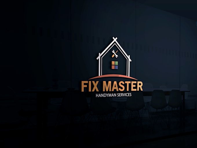 do modern minimalist logo design with copyrights