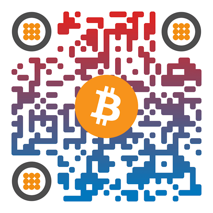 do best eye catchy qr code design along with stylish logo
