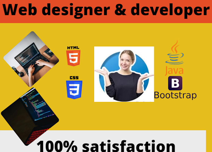 Design front end web development using html,css,java and bootstrap by ...