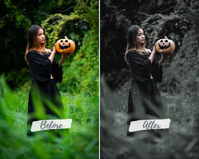 do 5 halloween photo editing using lightroom