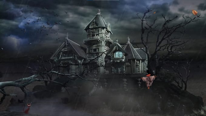 halloween 4k video custom