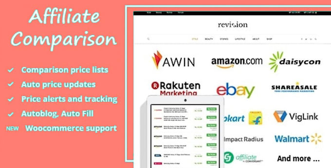make awesome affiliate comparison website using content egg