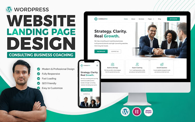design high converting websites for business coaches and consultants
