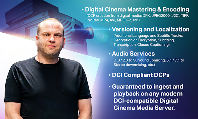 create fully dci compliant dcp for cinema screening
