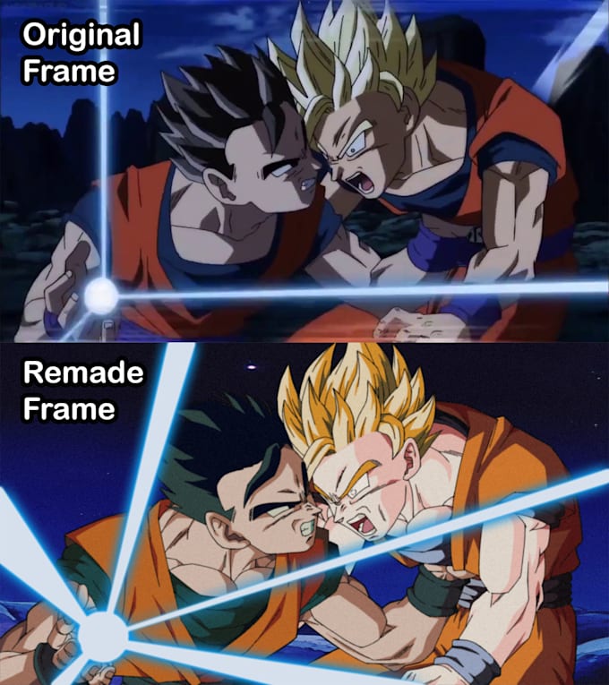 remake a frame of dragon ball
