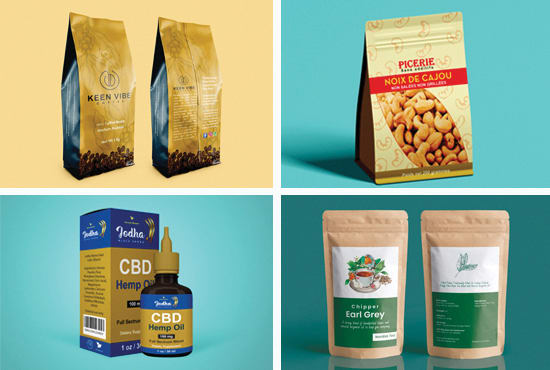 design 3d renderings of pouch, bag, box, bottle, bar wrapper