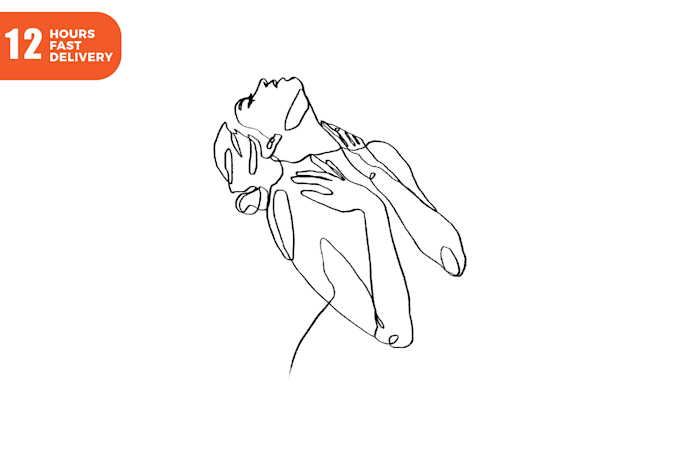 draw an illustration with one line art