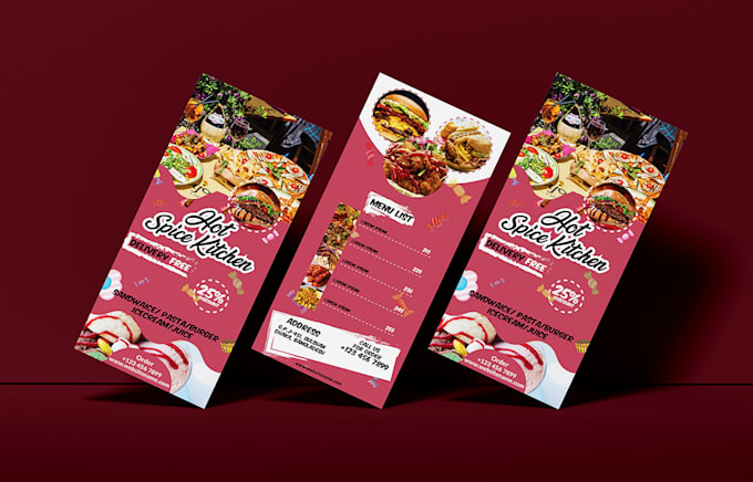 create professional rack card or dl flyer design
