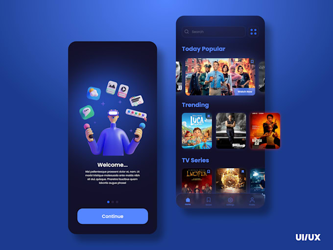 design mobile app UI UX