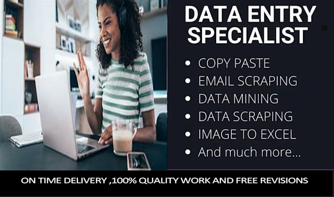 do excel data entry  copypaste and email scraping