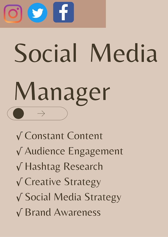 be your social media manager