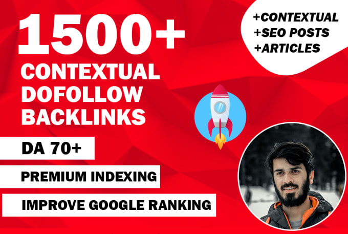I will do white hat high quality contextual SEO dofollow backlinks