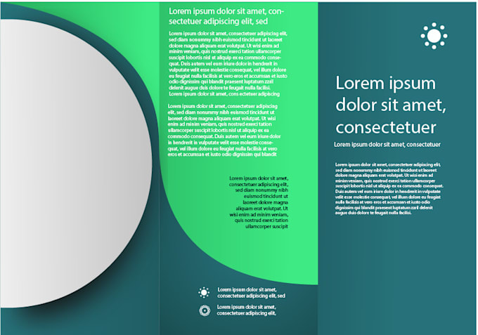 make an interesting brochure design and elegant