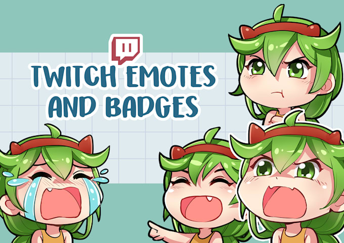 draw custom twitch emotes and sub badges