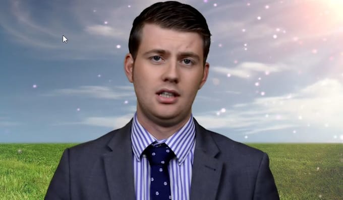 record a professional English green screen video in HD 1080p