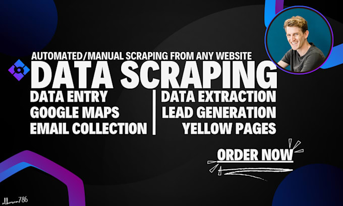 do web scraping, google maps scraper, yellow pages, data entry, lead generation
