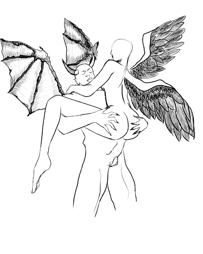draw dark art, horror illustrations and tattoo designs
