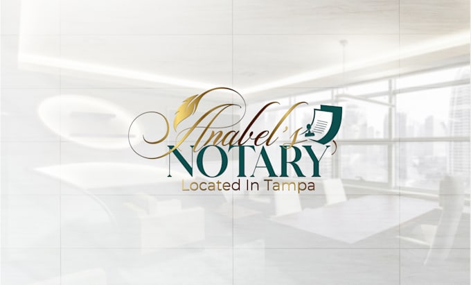 do signature notary logo design
