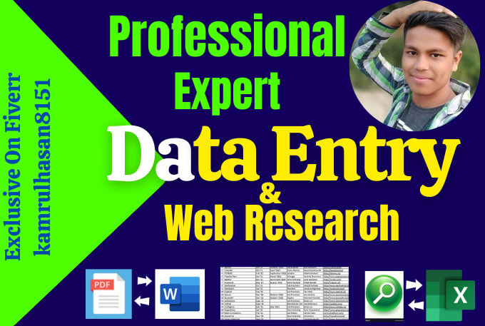 do perfect data entry, web research, and copy past