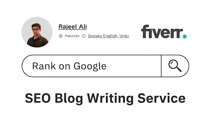 write SEO blog posts and articles that rank on google