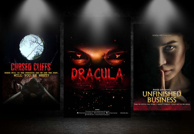 Hire a freelancer to design amazing horror movie posters