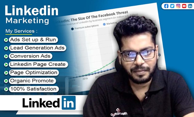set up linkedin ads campaign, manage and optimize