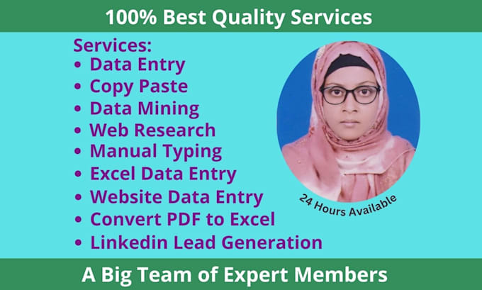 implement fastest data entry, copy paste, typing, web research, excel data entry