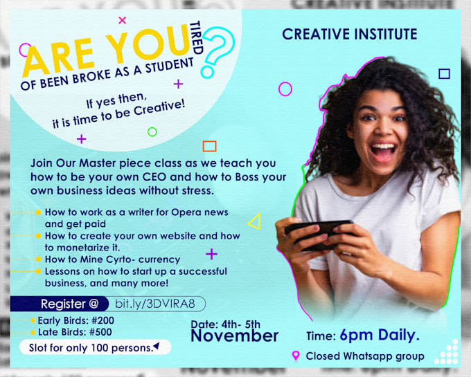 design a unique and an awesome flyer