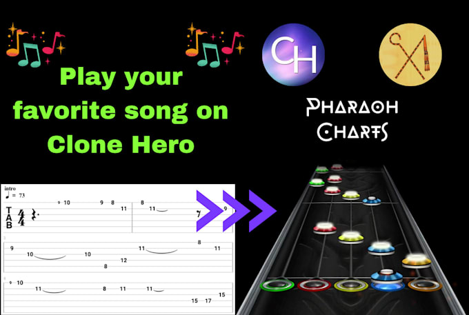 chart any song you like for clone hero