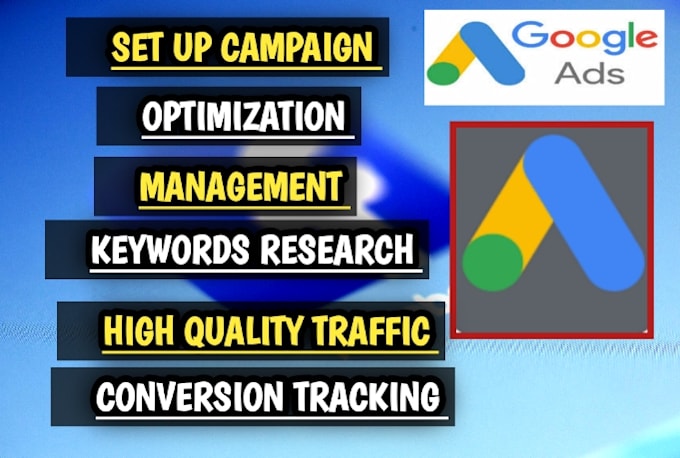set up and manage google ads adwords PPC campaign