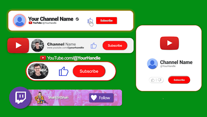 make brilliant youtube subscribe button animation