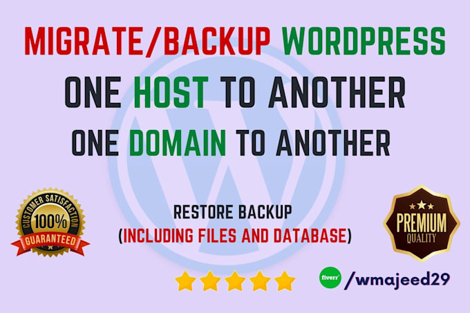 migrate move transfer or backup wordpress site super fast