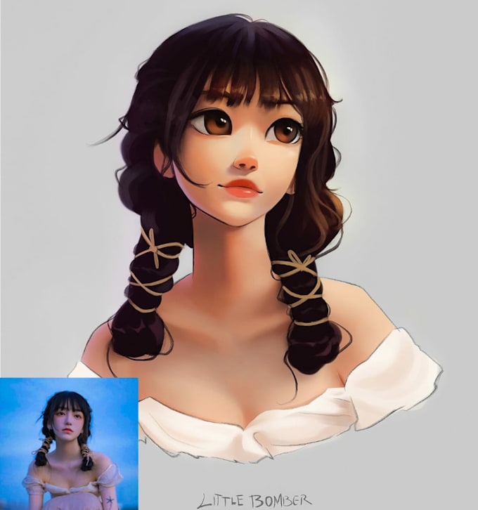 make semi realistic art from your potrait