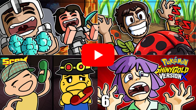 draw your youtube thumbails in cartoons