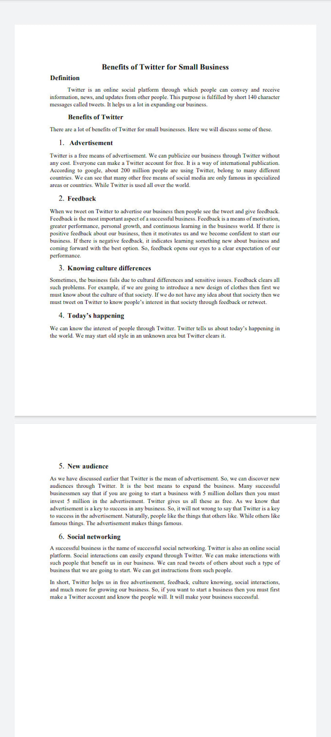 rewrite, and proofread articles, blogs, and books