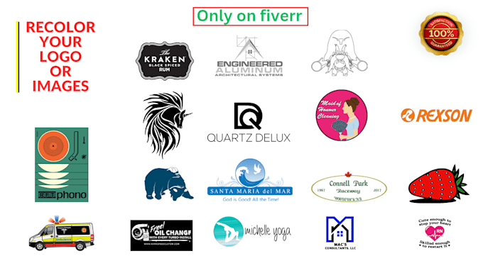 recolor,edit,change,modify or vectorize your logo or images