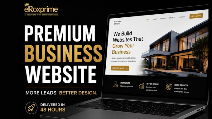 a premium business website that generates leads