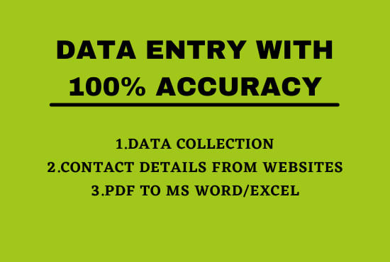 do professional data entry work in one day