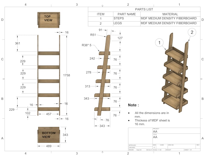 create 2d technical drawings for manufacturing and patent applications