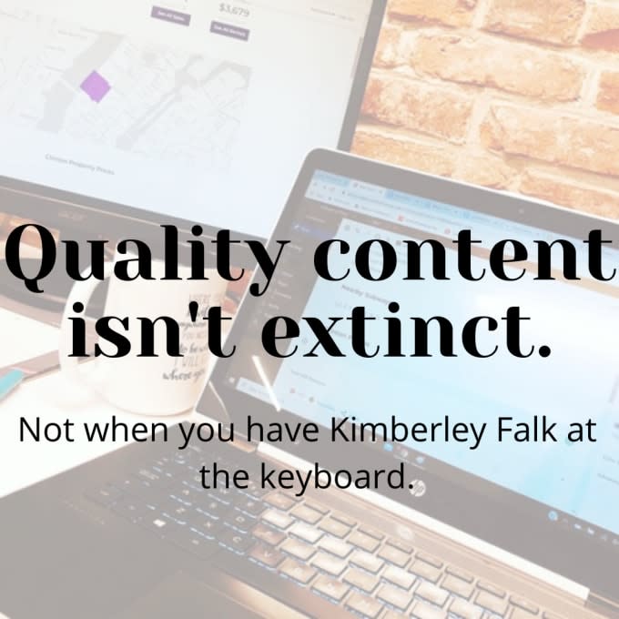 be a content writer for you