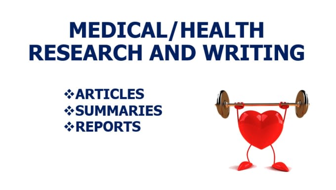 write medical and health articles