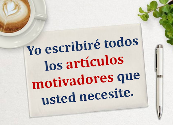 write of motivating articles in spanish