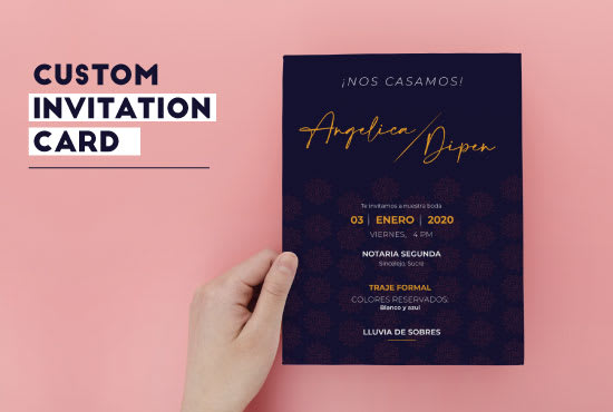 design a beautiful invitation card for any event