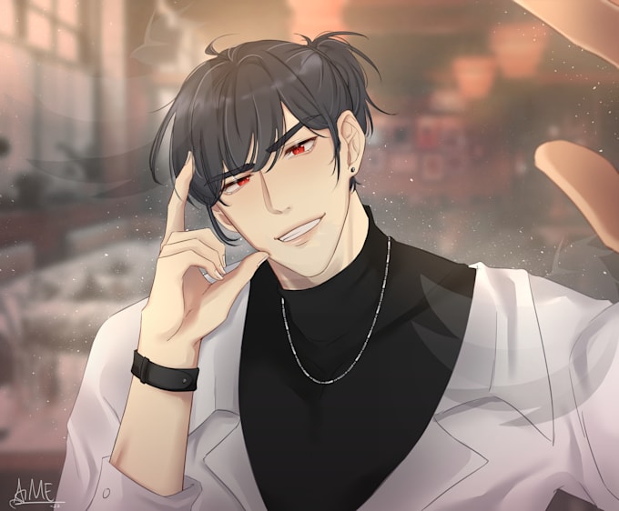 draw anime illustration for oc, fanart, or vtuber art