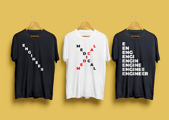 design a minimalist typography t shirt
