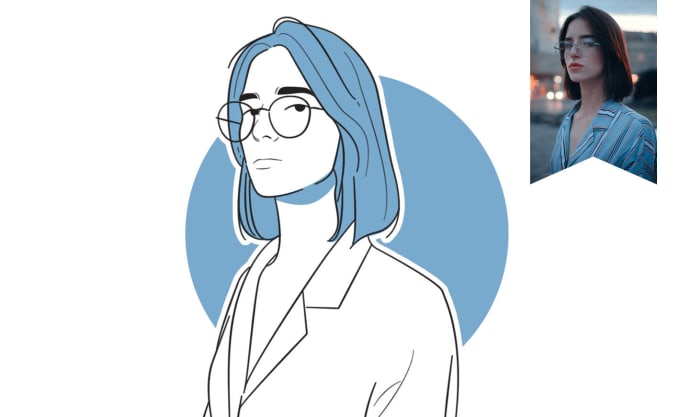 Line art 2025 portrait