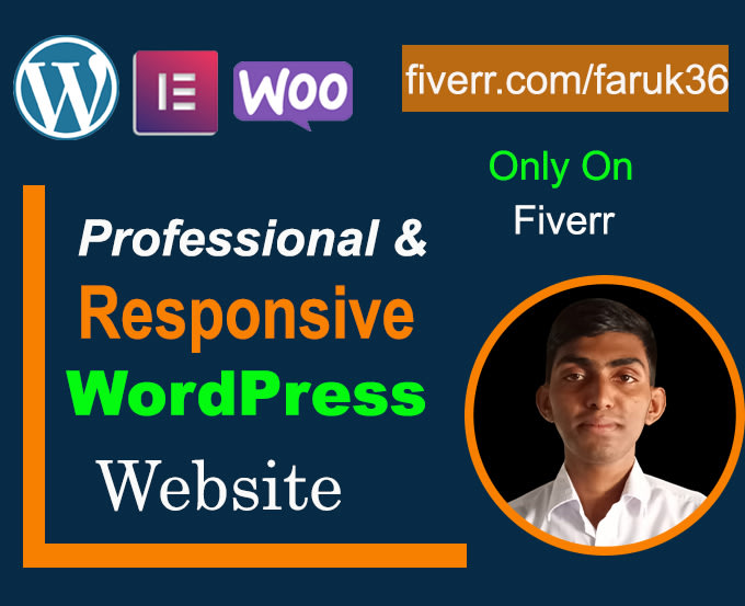 create professional wordpress website and responsive design using elementor pro