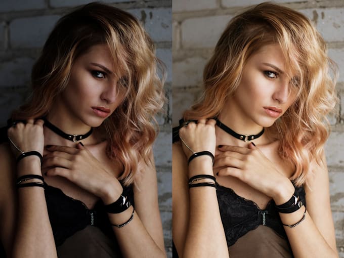 do high end portrait retouching