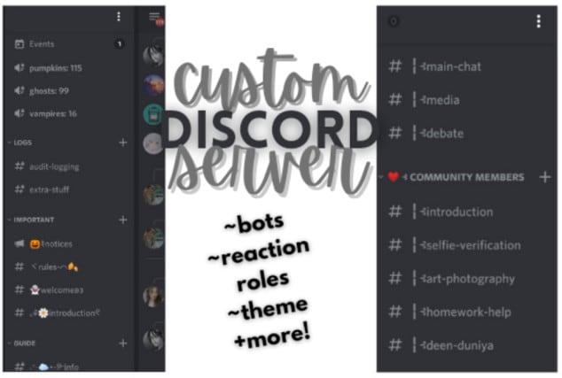 Design a custom charming discord server at cheap rate by Creativejav ...